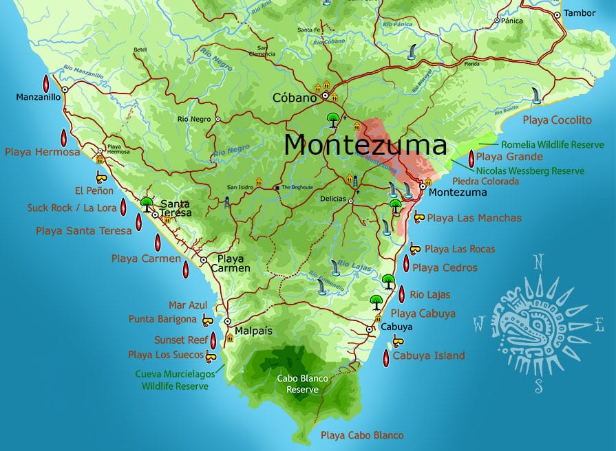 Map of Montezuma Real Estate