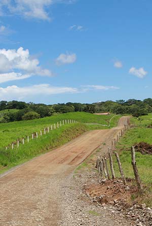 Costa Rica servidumbre/easement road